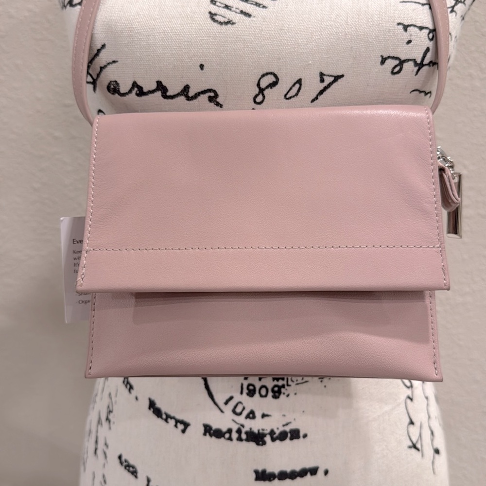 NWT Giani Bernini Leather Nappa Flap Crossbody Bag